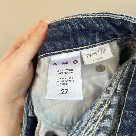 AMO Twist Zip jeans Sapphire Size 27‎ - Picture 9 of 11